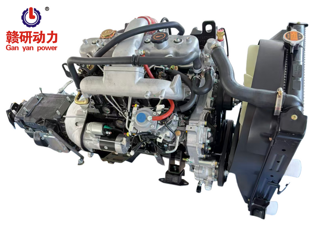 Complete 4JB1T Engine Assembly With Radiator & Gearbox, Fits Light Duty Trucks